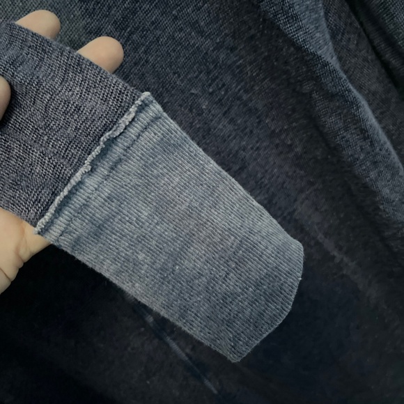 We the free women’s blue sheer long sleeve boho distressed top XS Free People - Picture 10 of 12